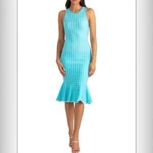 Shoshanna Avalon Dotted Knit Mermaid Dress
